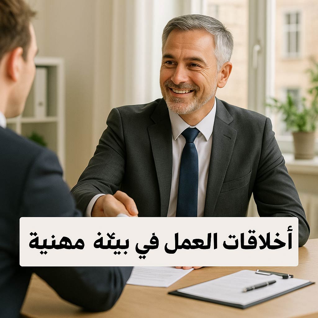 أخلاقيات العمل في بيئة مهنية